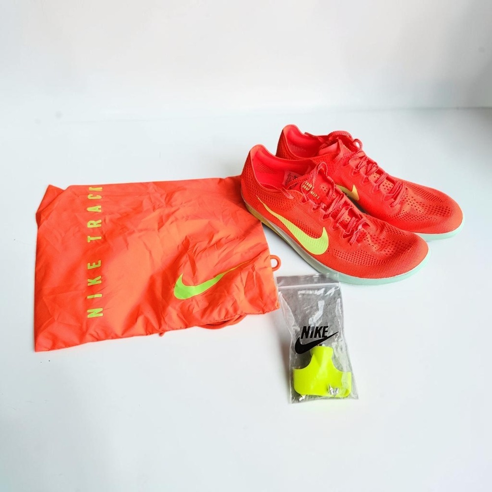 Nike ZoomX Dragonfly 2 Bright Crimson Men's 7 W8 FD8413-600 New w SPIKE BAG